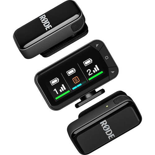 RODE Wireless Micro 2-Person Ultracompact Wireless Microphone System with USB-C Connector (2.4 GHz, Black)