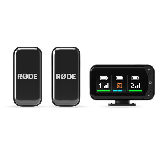 RODE Wireless Micro 2-Person Ultracompact Wireless Microphone System with USB-C Connector (2.4 GHz, Black)