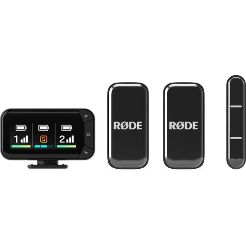RODE Wireless Micro 2-Person Ultracompact Wireless Microphone System with USB-C Connector (2.4 GHz, Black)