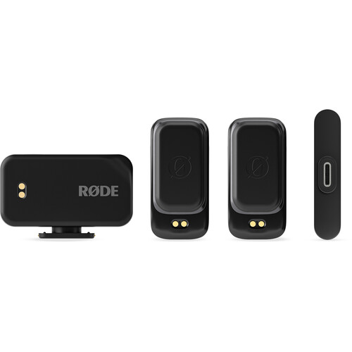RODE Wireless Micro 2-Person Ultracompact Wireless Microphone System with USB-C Connector (2.4 GHz, Black)