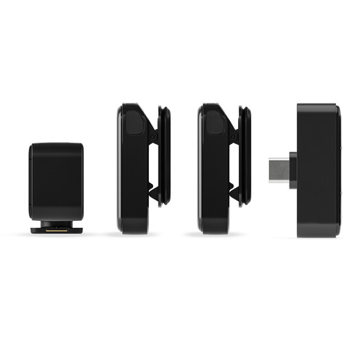 RODE Wireless Micro 2-Person Ultracompact Wireless Microphone System with USB-C Connector (2.4 GHz, Black)