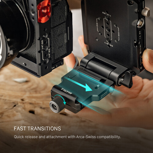 Tilta Mini PD V-Mount Battery Plate with Adjustable Arca Receiver Kit TA-BTP4K-V-B Tilta Mini PD V-Mount Battery Plate with Adjustable Arca Receiver Kit TA-BTP4K-V-B