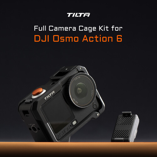 Tilta Camera Cage Base Kit for DJI Osmo Action 6 (Black) TA-T95-A-B Tilta Camera Cage Base Kit for DJI Osmo Action 6 (Black) TA-T95-A-B