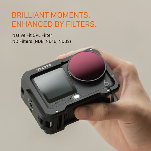 Tilta Filter Kit for DJI Osmo Action 6 (Set of 4) TA-T95-FK-B Tilta Filter Kit for DJI Osmo Action 6 (Set of 4) TA-T95-FK-B