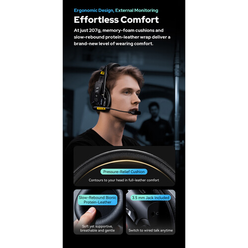 Godox SkyTalk Air 5S 5-Person Full-Duplex Wireless Intercom Headset System (2.4 GHz)
