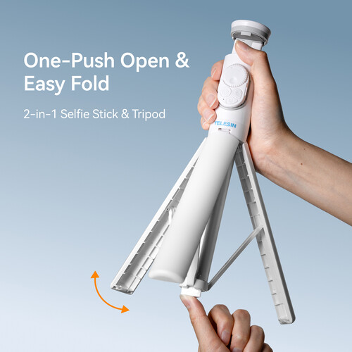 TELESIN 51'' Phone Tripod & Selfie Stick with Zoom Remote P1-TSS-001