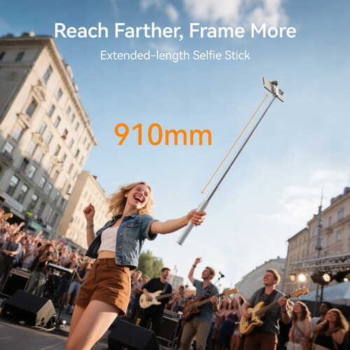 TELESIN 51'' Phone Tripod & Selfie Stick with Zoom Remote P1-TSS-001