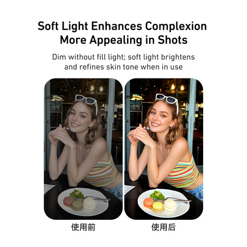 TELESIN Mobile Phone Beauty Fill Light P5-BGD-04