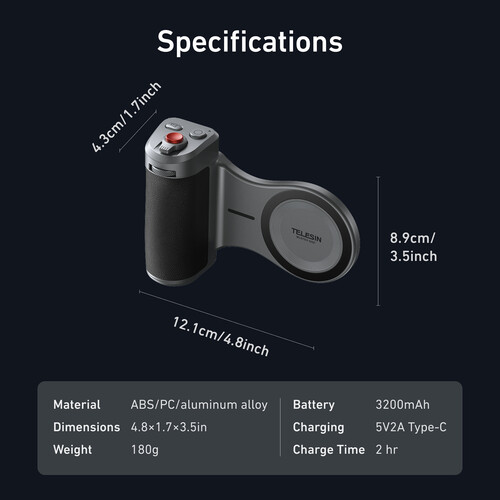 TELESIN Master Grip for iPhone 17 Pro Max (Creator Combo) P5-MCS-13-TIP