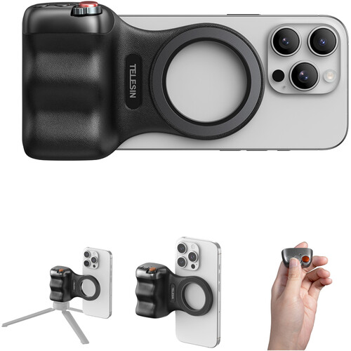 TELESIN Fun Shot Magnetic Grip (Black)