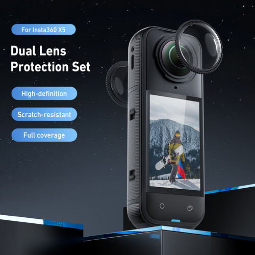 TELESIN Dual-Lens Protection Set for Insta360 X5 S5-FLT-39-TIS
