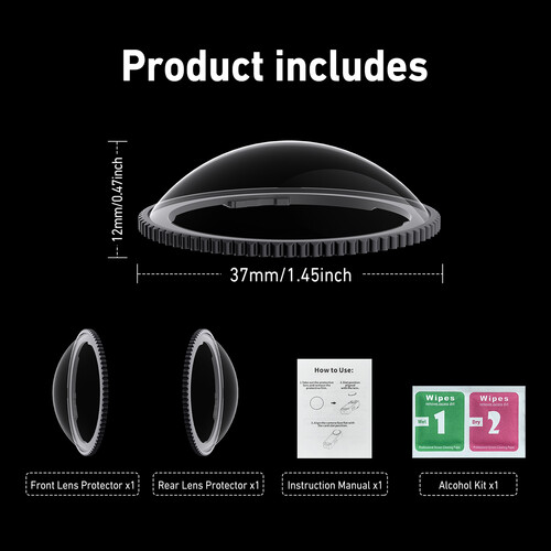 TELESIN Dual-Lens Protection Set for Insta360 X5 S5-FLT-39-TIS