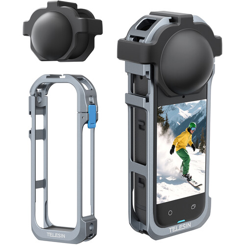 TELESIN Utility Frame Metal Cage for Insta360 X5 S6-FMS-19-TIS