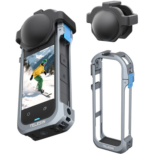 TELESIN Utility Frame Metal Cage for Insta360 X5 S6-FMS-19-TIS