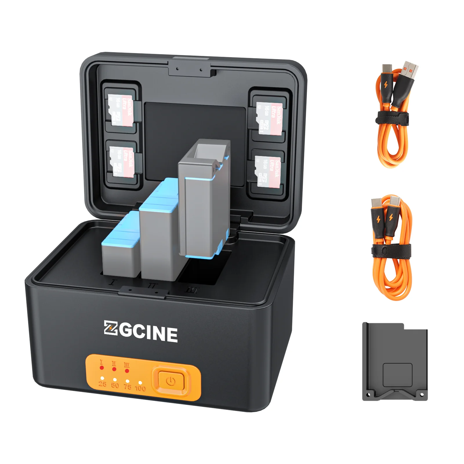 ZGCINE PS-G10 Charging Case for GoPro 11/10/9/8/7/6/5 Battery with