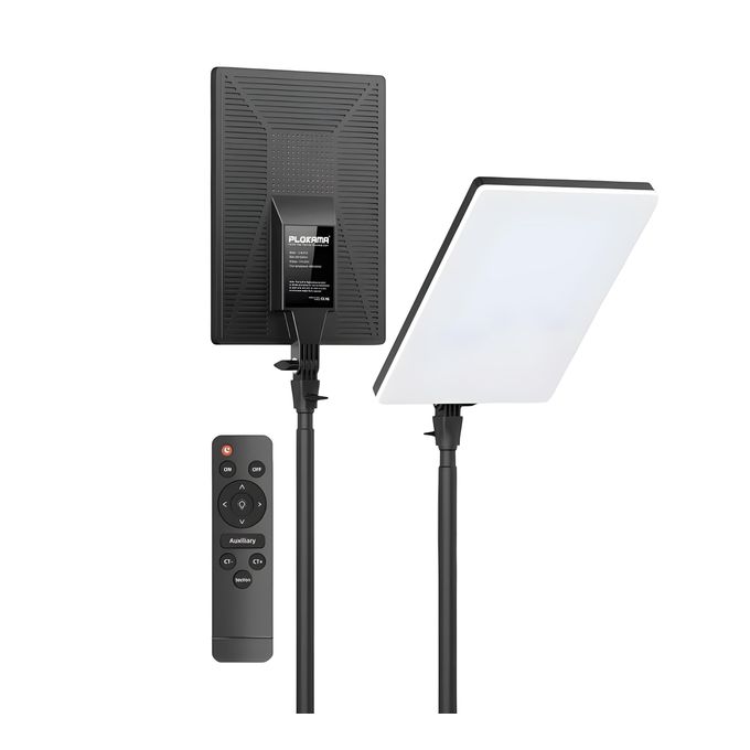 PLOKAMA Professional Ring Light for Broadcasting and Photography with 3-Color Adjustable Lighting - 75W - Remote Control - Model LIVE-P24