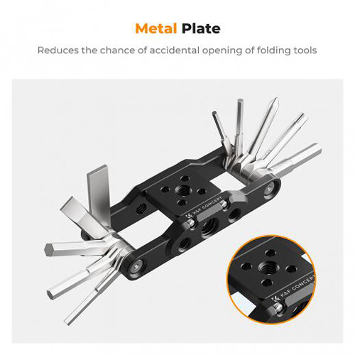 K&F Concept MS28 Folding 10-in-1 Hex Key Set Multi Tool (KF31.099)