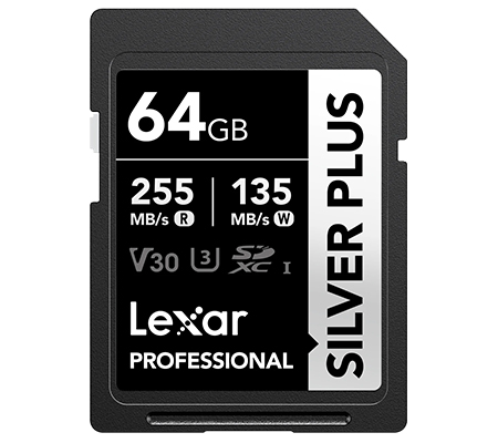 Lexar SD Silver Plus 255MB 64GB V30 Lexar SD Silver Plus 255MB 64GB V30