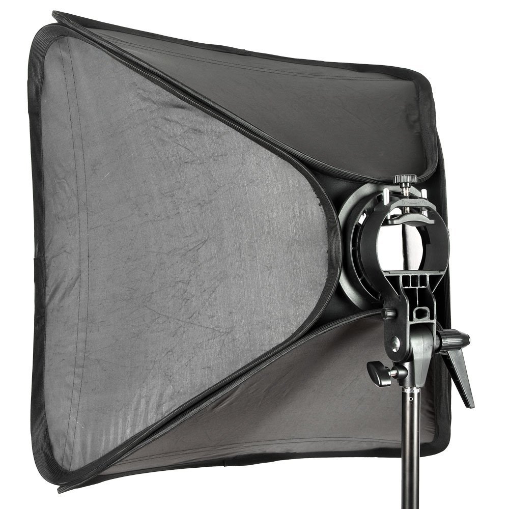 Easy Softbox 60x60 Foldable Universal Softbox with S Style Speedlite Bracket for Flash