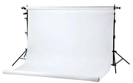 Non-Reflective Paper BackDrop White 11x2.70m