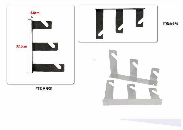 3-Roller Wall Mount Manual Background Support System Wall-mounted