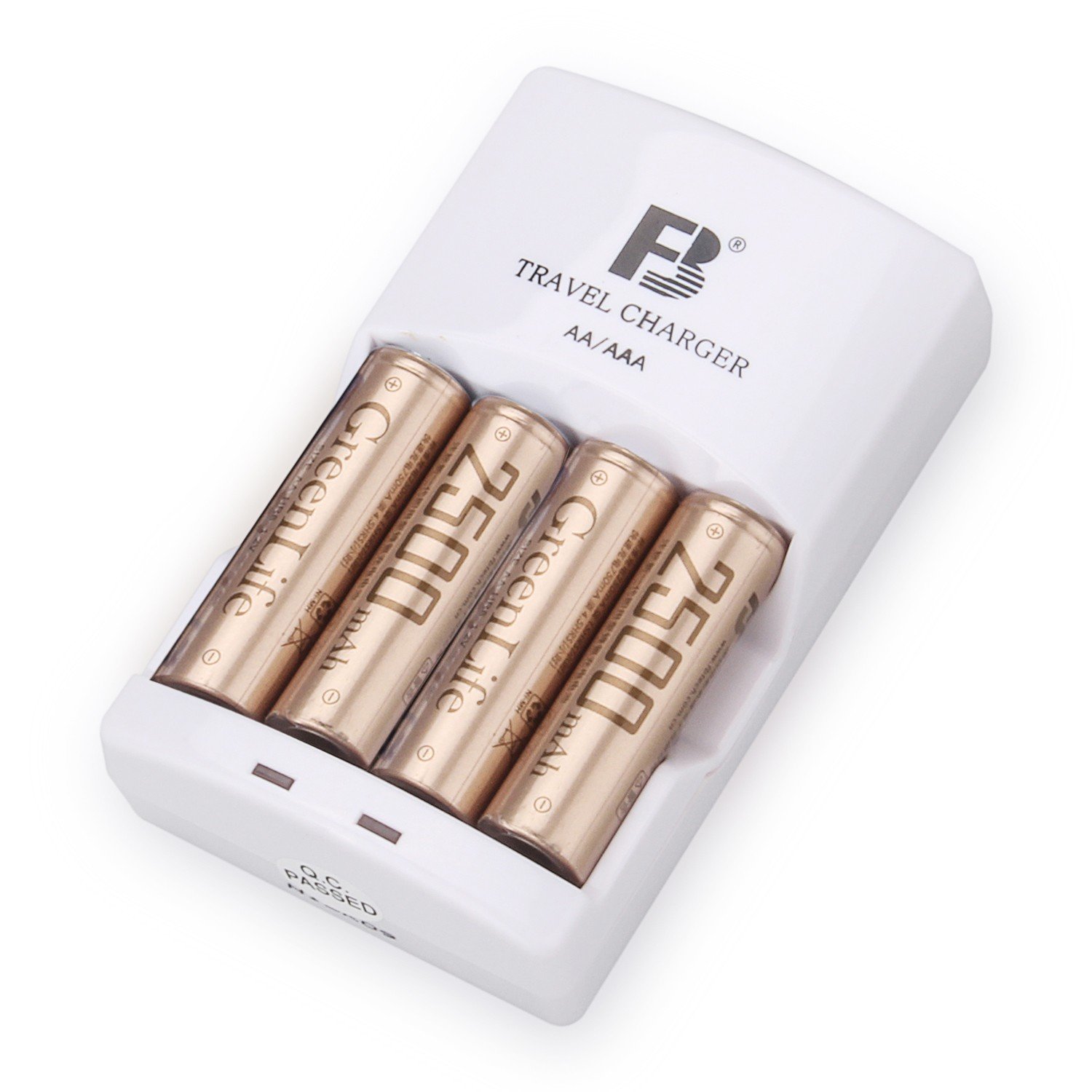 FB-12 AA Ni-MH Battery Set 4 Pcs 2500mAh with Battery Charger