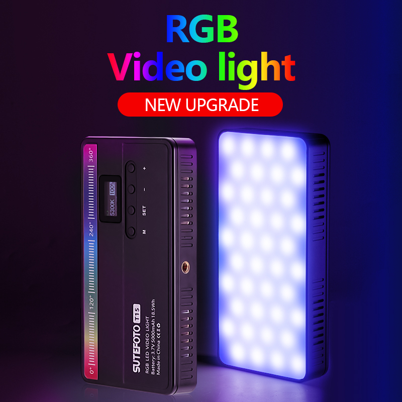 Sutefoto T15 RGB APP Full Color Light