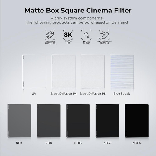 K&F Concept Black Mist 1/8 Filter 4″x5.65″ (KF01.2452) K&F Concept Black Mist 1/8 Filter 4″x5.65″ (KF01.2452)