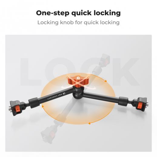 K&F Concept 11″ Magic Arm with Super Clamp, Articulating Friction Arm Kit with 1/4″ & 3/8″ Screw & Cold Shoe Mount (KF31.132) K&F Concept 11″ Magic Arm with Super Clamp, Articulating Friction Arm Kit with 1/4″ & 3/8″ Screw & Cold Shoe Mount (KF31.132)