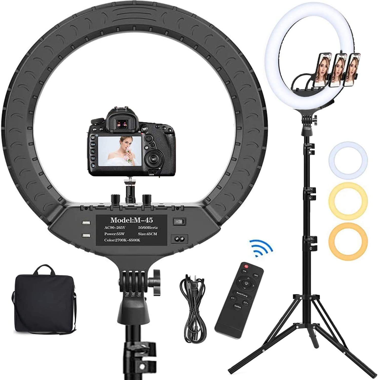 Vagner Pro RL-18 45cm Bi-Color LED Ring Light 55W Vagner Pro RL-18 45cm Bi-Color LED Ring Light 55W