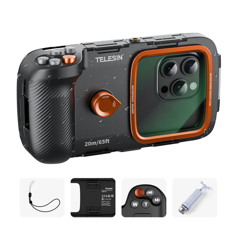 TELESIN Smartphone Diving Case with Remote Control P4-WTP-06