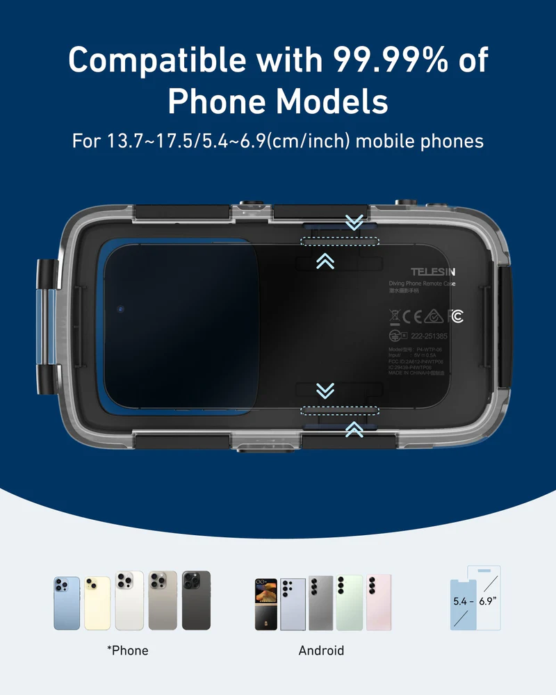 TELESIN Smartphone Diving Case with Remote Control P4-WTP-06