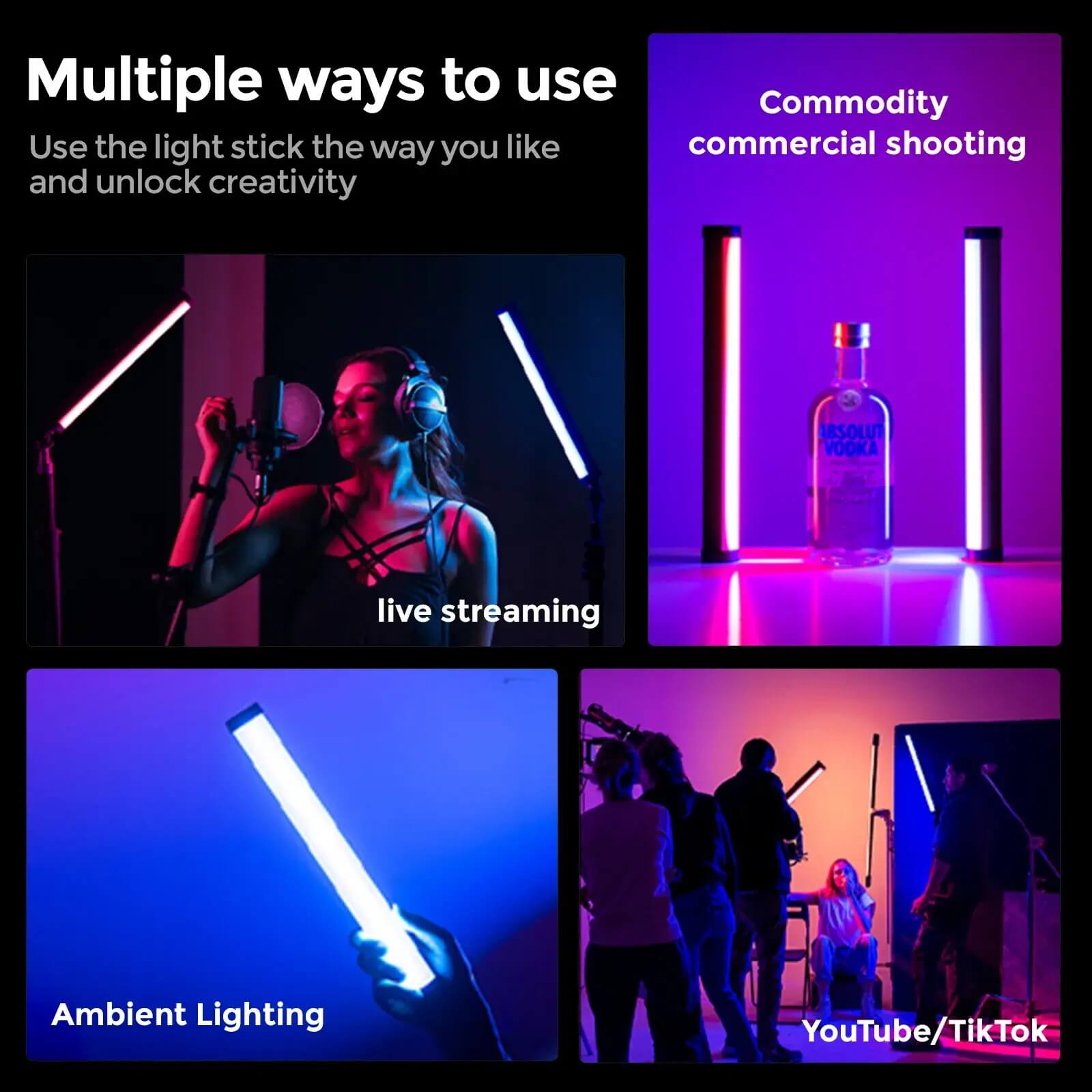 B320S RGB Magnetic Tube Light