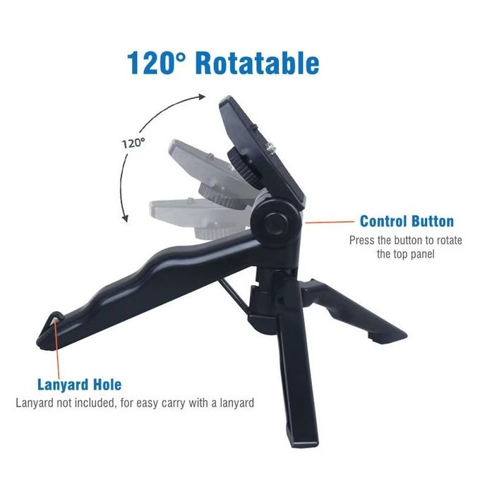 PLOKAMA Flexible Tripod With LED Light, High-Quality Microphone, And Remote Control - Ideal For Video Shooting - Lightweight And Easy To Use - Model PK-771