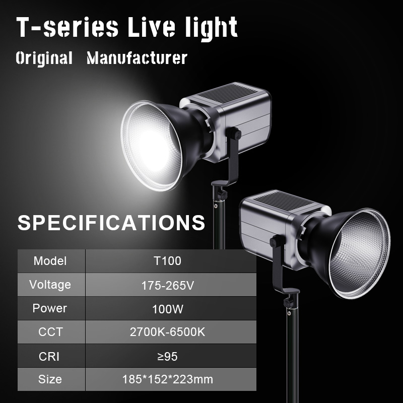 Vagner Pro T100-S 100W Bi-Color COB LED Video Light