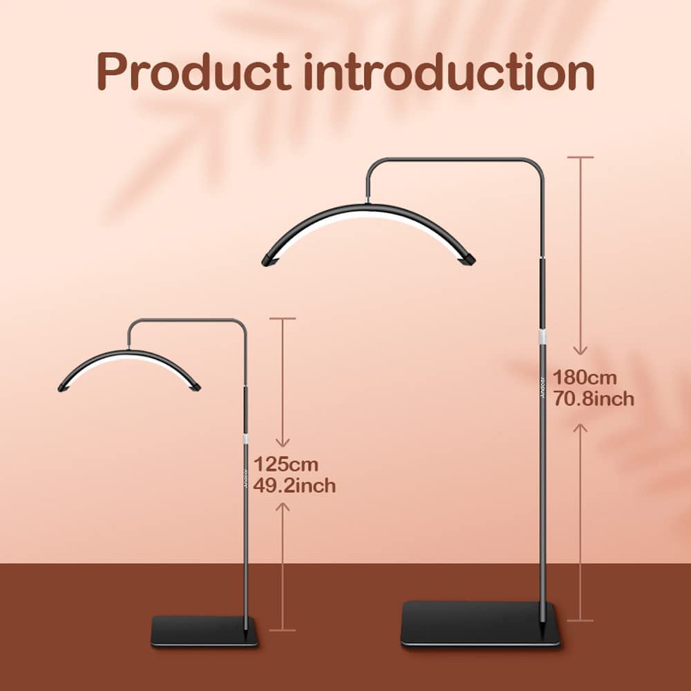 HD-M6X Floor LED Video Light Half-Moon Shaped Fill Light 3000K-6000K Dimmable
