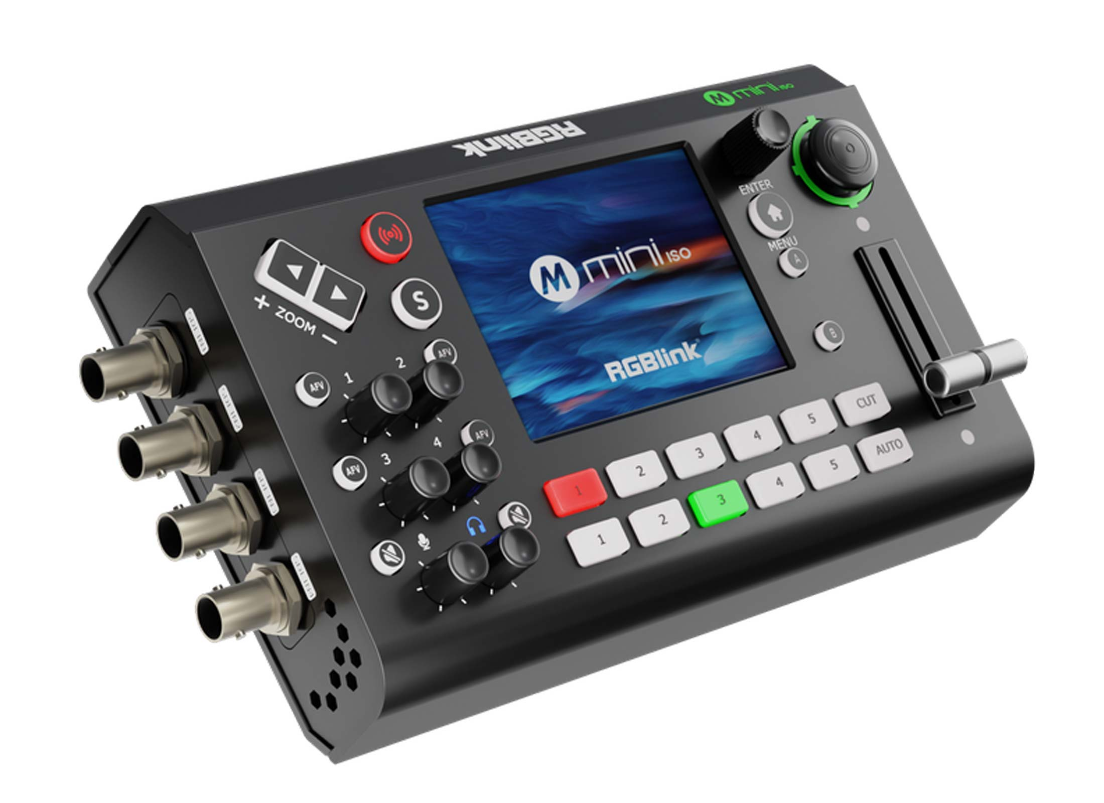 RGBLink Mini ISO Video Mixer, 10-Channel, IN: 4x HDMI, OUT: 2x HDMI / 2x USB-A / RJ45