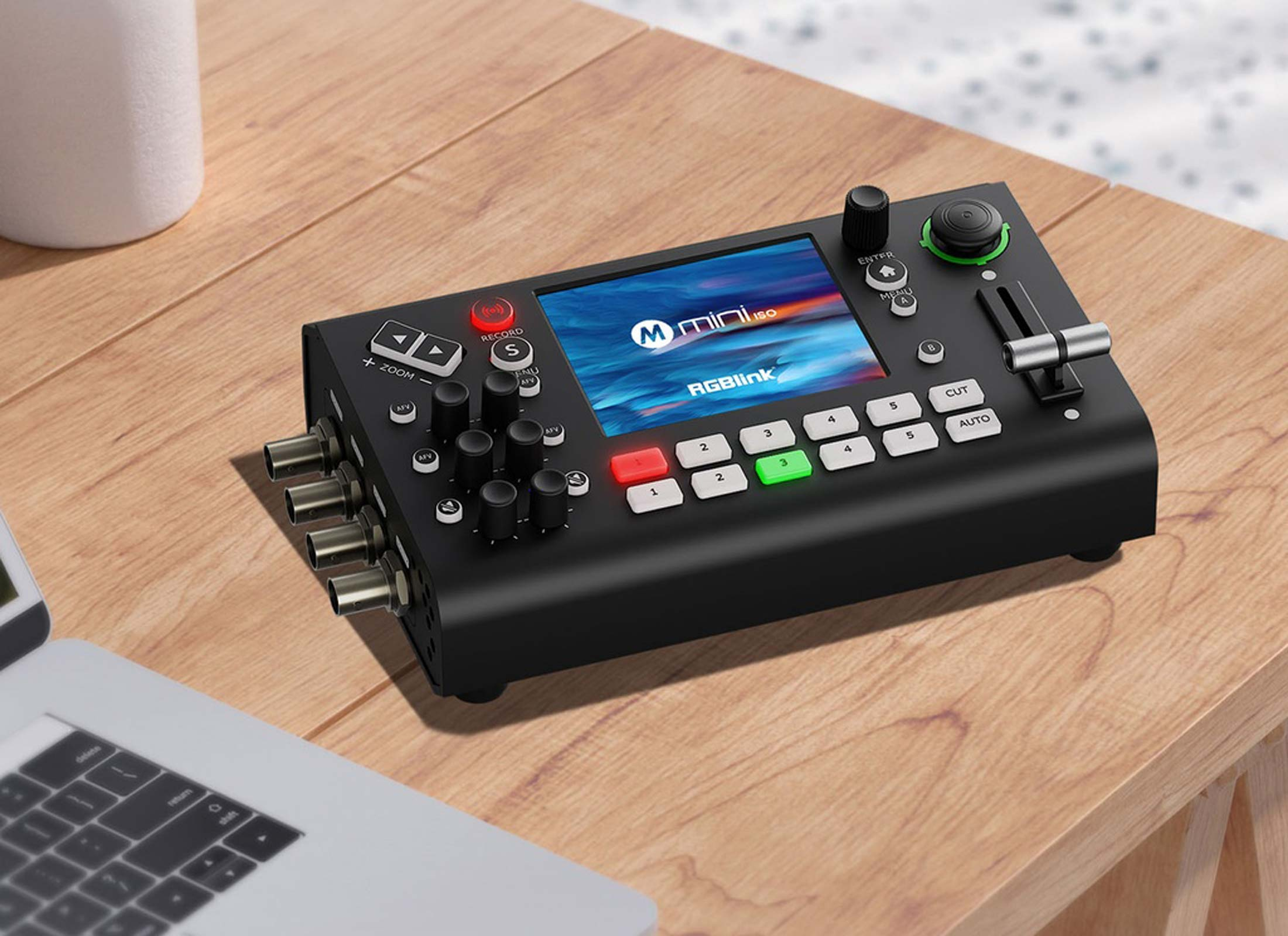 RGBLink Mini ISO Video Mixer, 10-Channel, IN: 4x HDMI, OUT: 2x HDMI / 2x USB-A / RJ45