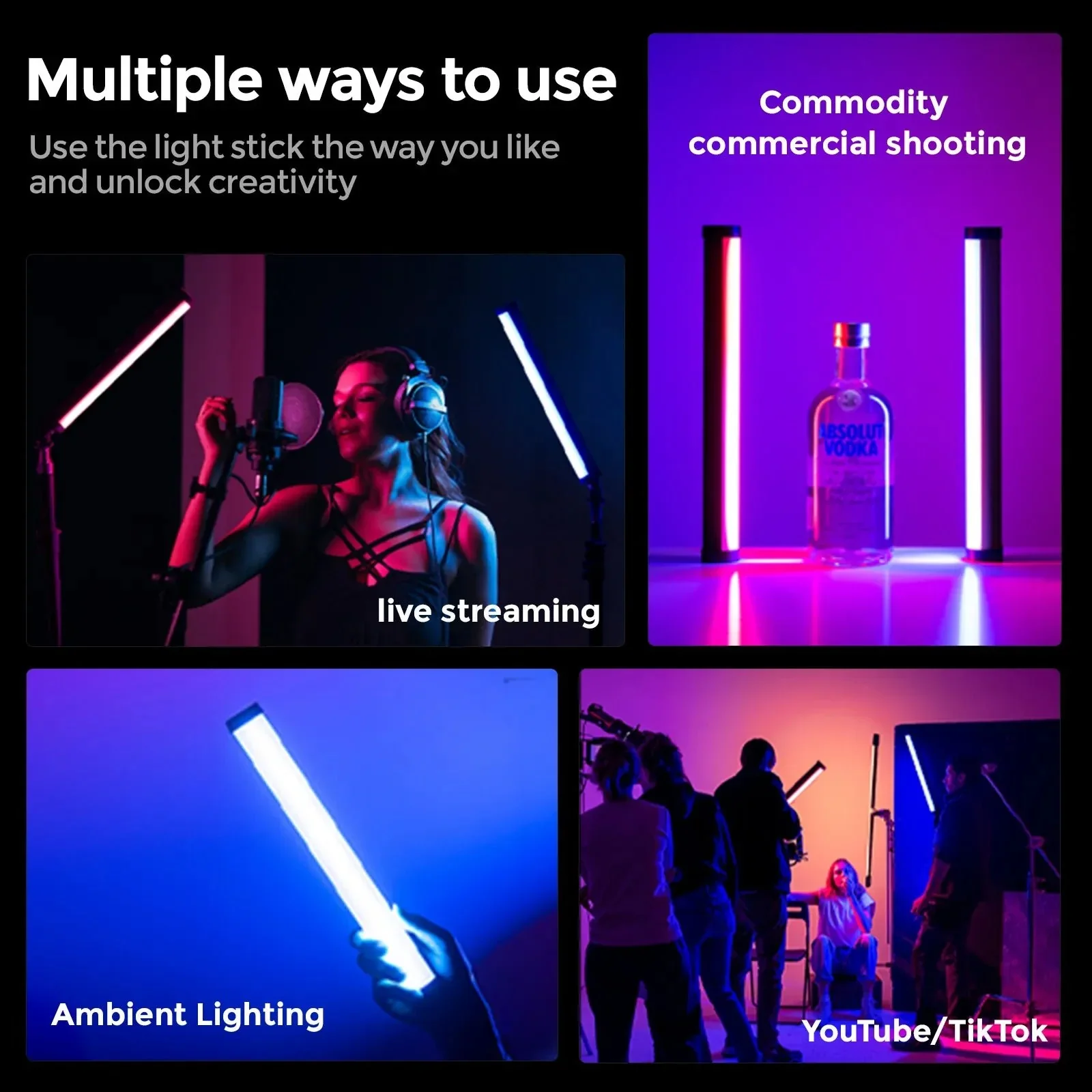 PHOTOOLEX B320S RGB Magnetic Tube Light