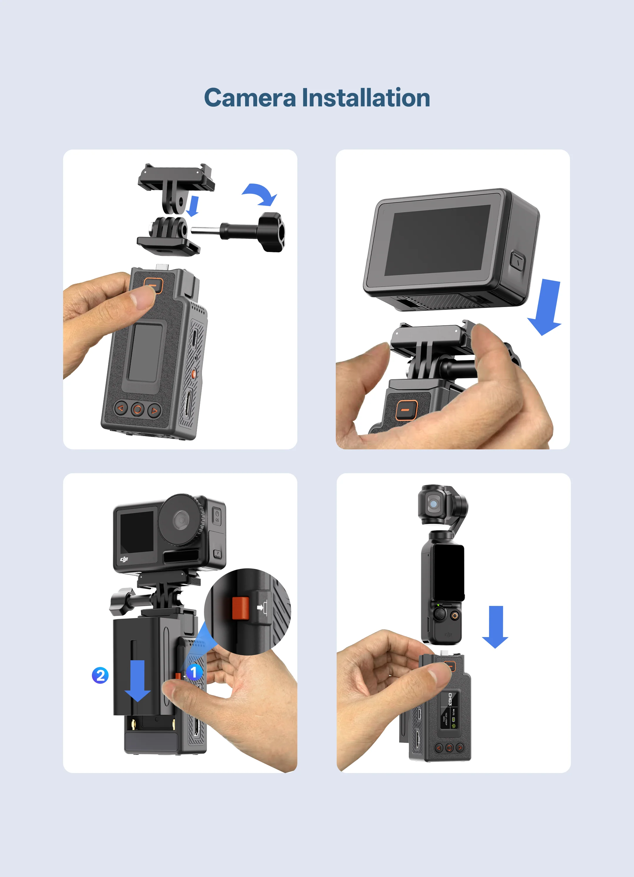 VRRIIS WL087PRO II Wireless Video Transmitter – Compatible with DJI Osmo Pocket/Action & Insta360