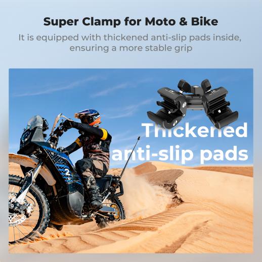 K&F Concept Dual Super Clamp 360° Ball Head Handlebar Mount (KF31.204S2) K&F Concept Dual Super Clamp 360° Ball Head Handlebar Mount (KF31.204S2)