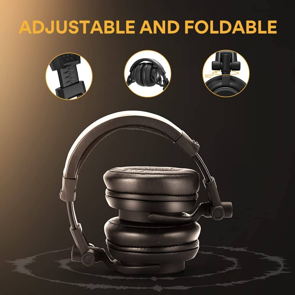 MAONO MH601 Over Ear Stereo Monitor Closed Back Headphones for Music, DJ, Podcast, Gaming