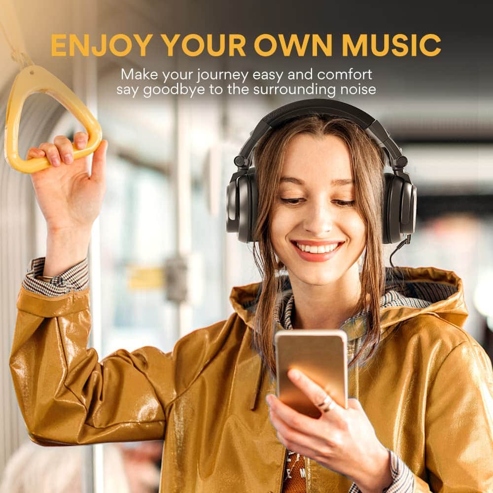 MAONO MH601 Over Ear Stereo Monitor Closed Back Headphones for Music, DJ, Podcast, Gaming