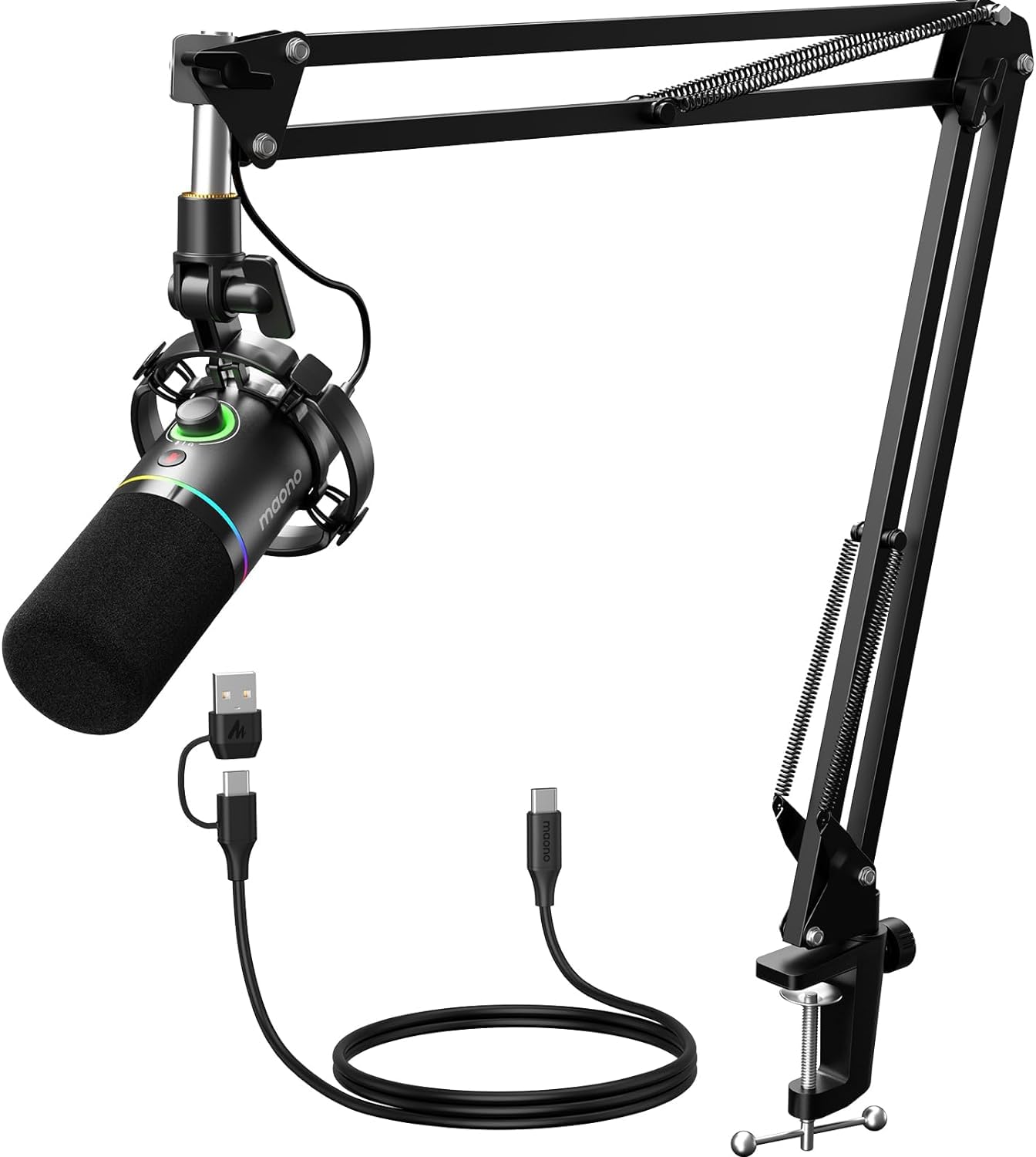 MAONO PD200XS USB/XLR Dynamic Microphone With Stand