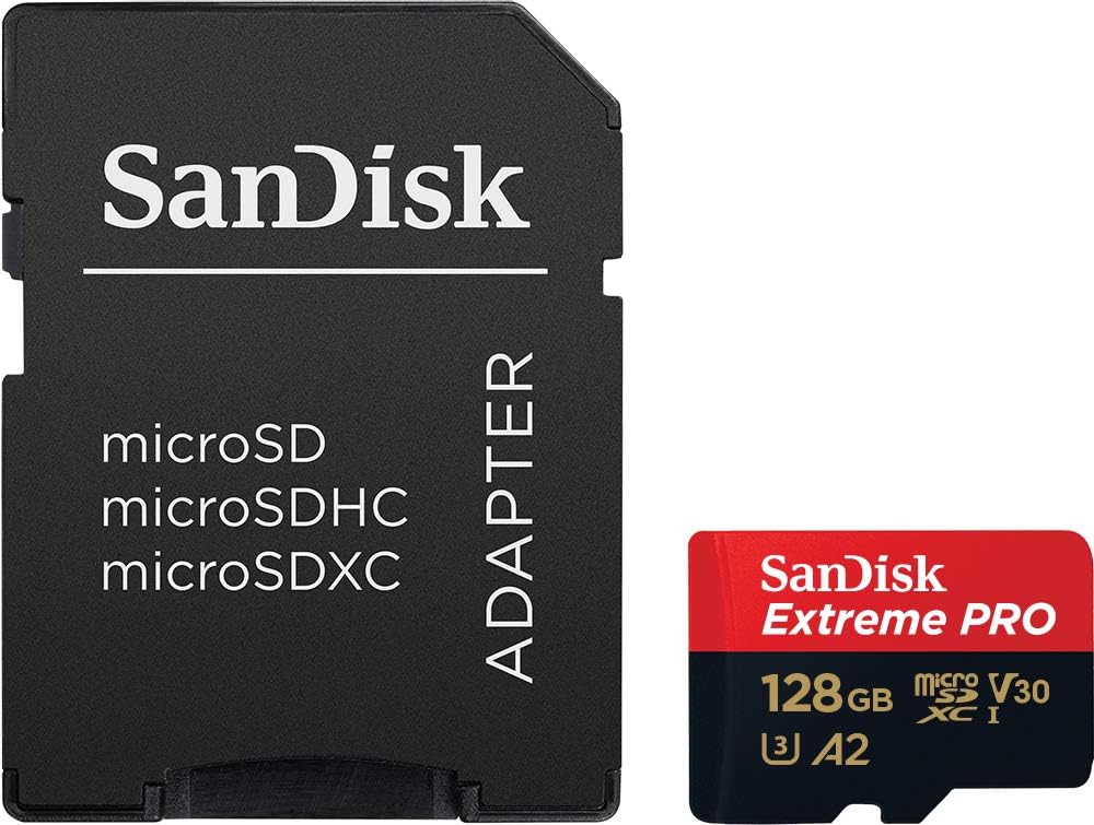 SanDisk Extreme Pro UHS I Card 128GB 200MB/s Read, 90MB/s Write for 4K Video