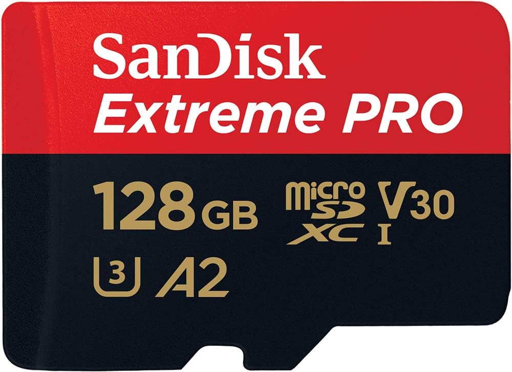 SanDisk Extreme Pro UHS I Card 128GB 200MB/s Read, 90MB/s Write for 4K Video