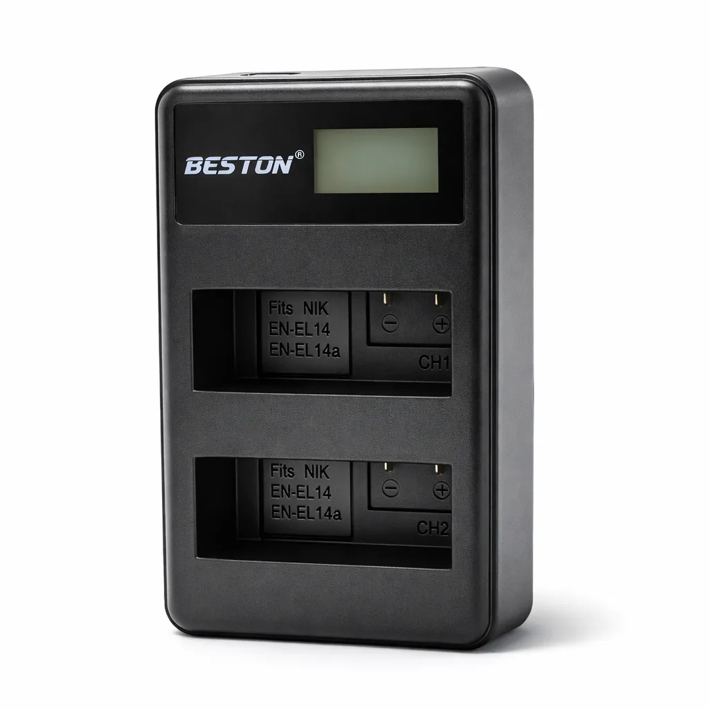 Beston EN-EL14 USB Dual Battery Charger for Nikon Charging Beston EN-EL14 USB Dual Battery Charger for Nikon Charging