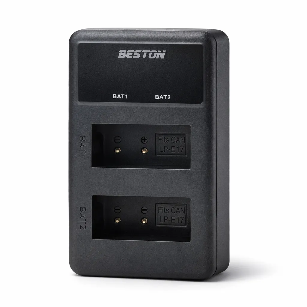 Beston LP-E17 Dual Battery USB Charger for Canon Cameras Charging Beston LP-E17 Dual Battery USB Charger for Canon Cameras Charging
