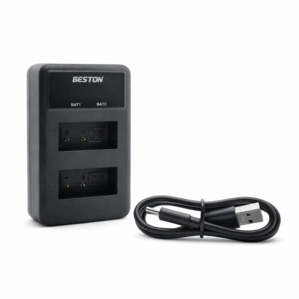 Beston LP-E17 Dual Battery USB Charger for Canon Cameras Charging Beston LP-E17 Dual Battery USB Charger for Canon Cameras Charging