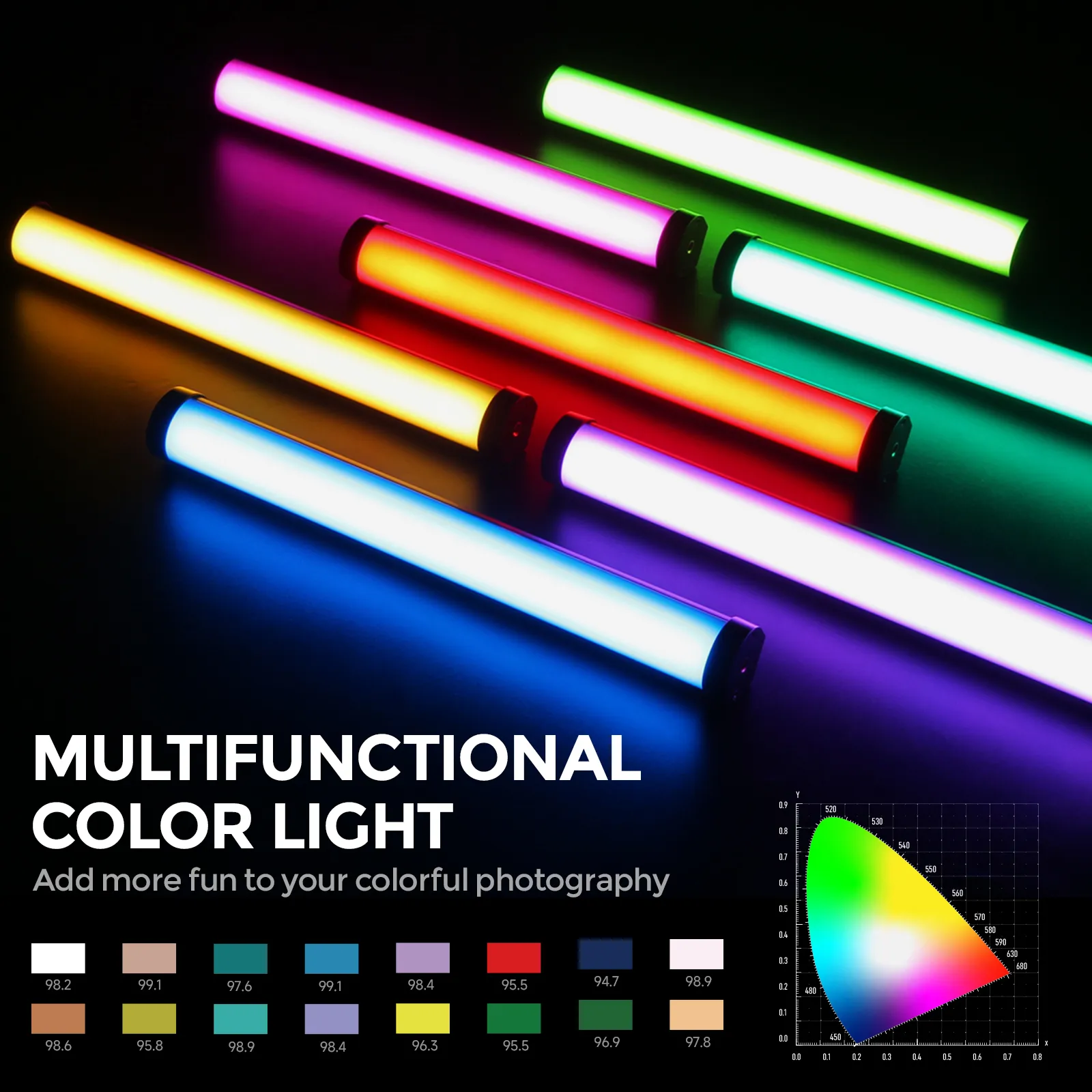 PHOTOOLEX B320S RGB Magnetic Tube Light
